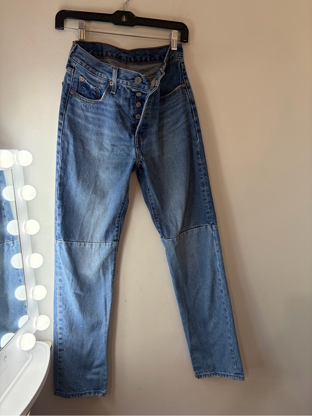 Vintage 150th Anniversary Rare Levi's Two-Tone Blue Straight Leg Jeans